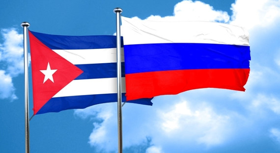 Russia Cuba Illustration